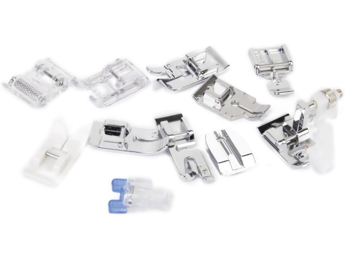 11 Acessórios Para Pedal De Máquina De Costura - Peças De Metal E Plástico