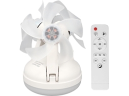 Ventilador De Teto Com Luz, Regulagem Intensidade Contínua, 3