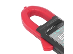 Medidor de Pinça Digital Multímetro Grande Tela Automático Ac Dc Corrente Ohm Volt Amp Vermelho