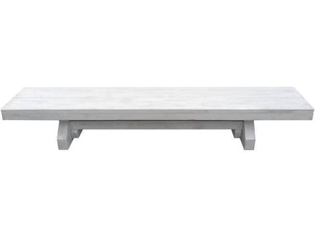 Banco de Jardim CARMO WOOD Sudexpress (Branco - Madeira - 280x47x43 cm)