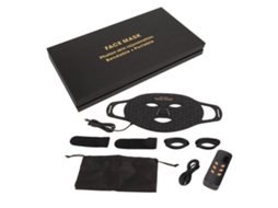 Máscara Facial Silicone Multifuncional Com Levantamento Onda Luz 4 Cores