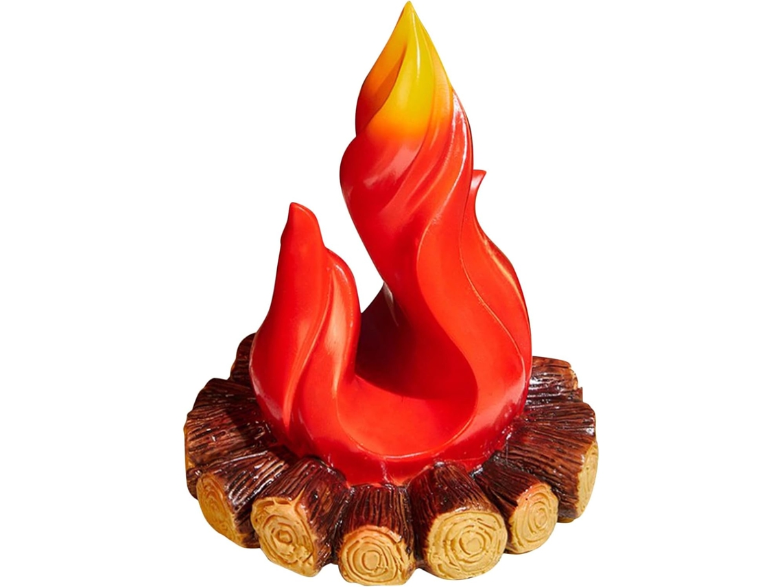 Luminária De Natal Gatuida Com Lareira Artificial E Chama Carvão