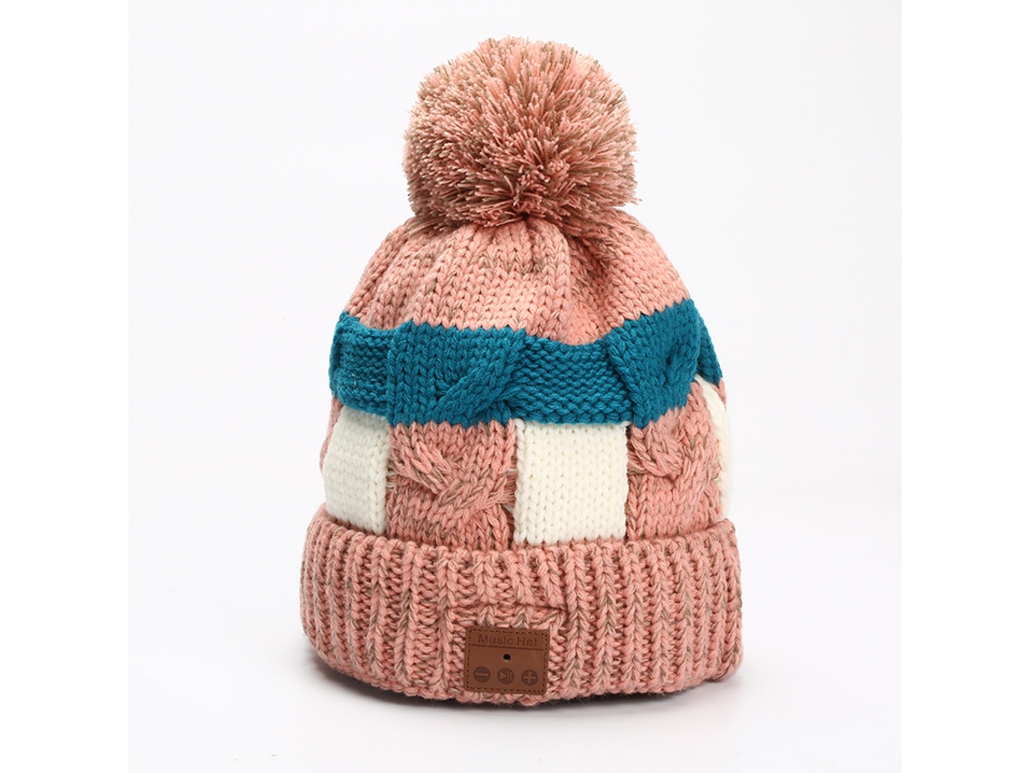 Fone De Ouvido Bluetooth V5.0 Sem Fio Chrui Para Chamadas E Música, Gorro De Tricô (rosa)
