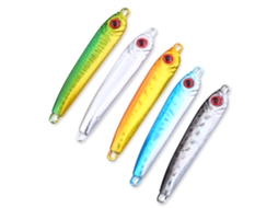 Iscas Metálicas 3d Com Olhos 6cm Acessórios Para Pesca, 5 Unidades Por Lote Vylara