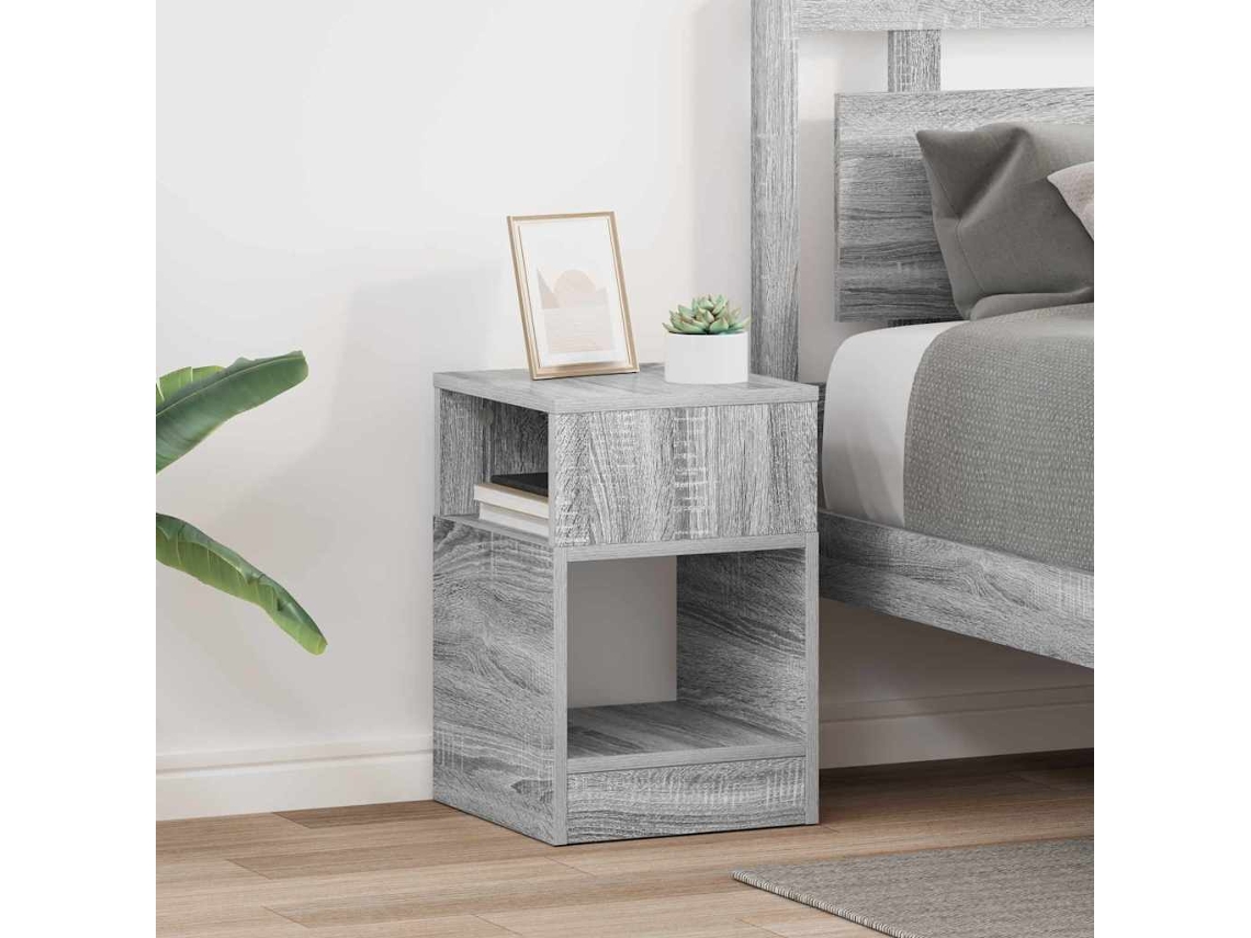 Vidaxl Mesa De Apoio 2 Unid. Cinza Sonoma 30,5 X 30 X 45 Cm