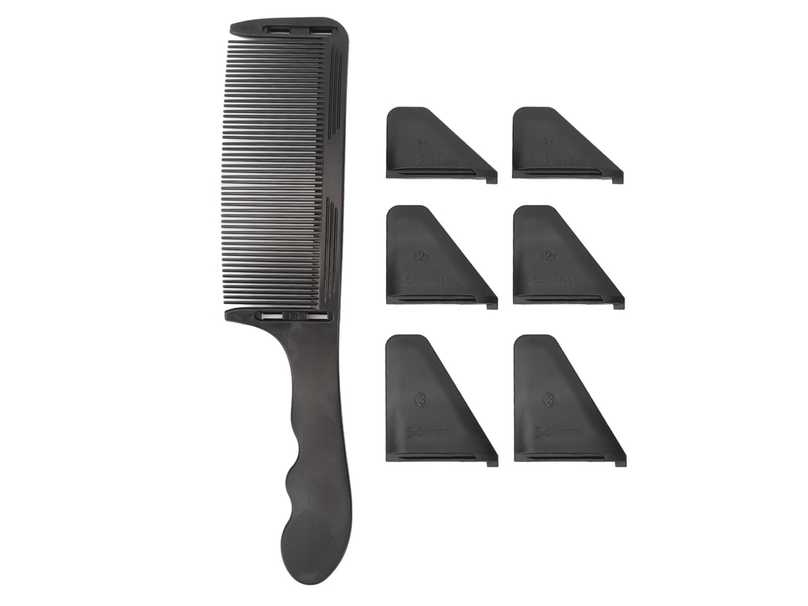 2026 peine Curvo para Barbeiros S Shaped Arc Profesional para Corte de Cabelo, Peine Curvo para Flat Top Preto