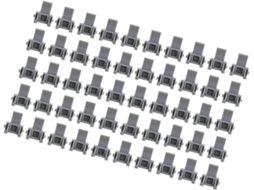 Conjunto De 50 Limitadores Dobradiça Com Abertura Máxima 86 Graus Para Proteção Portas Armários Clipe Limitador