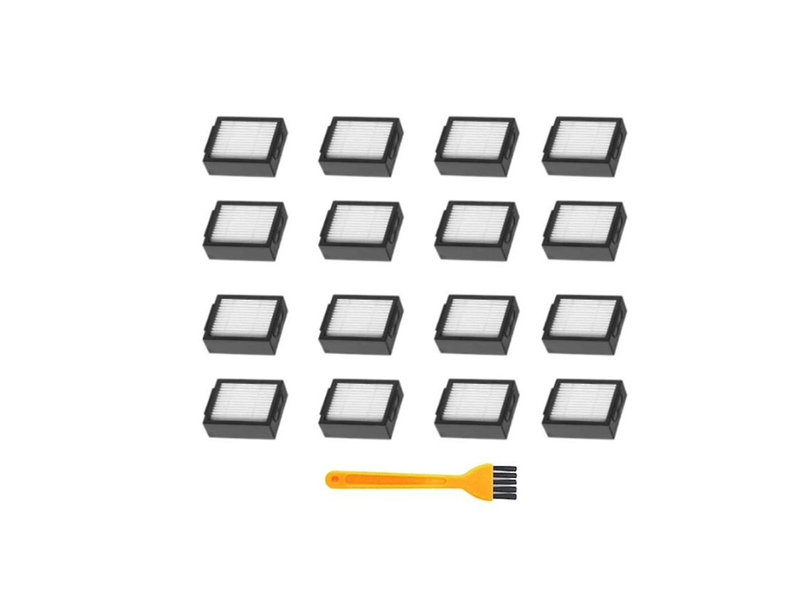 Acessórios de Aspirador 16 peças filtro hepa de substituição para i7 para i7+ e5 e6 kit de hepa de filtro