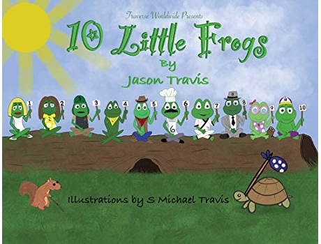 Livro 10 Little Frogs de Jason C Travis (Inglês)