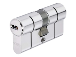 Cilindro Dupla Entrada D6psn 40 40 Mm Bkn, Niquelado 0072619 Abus