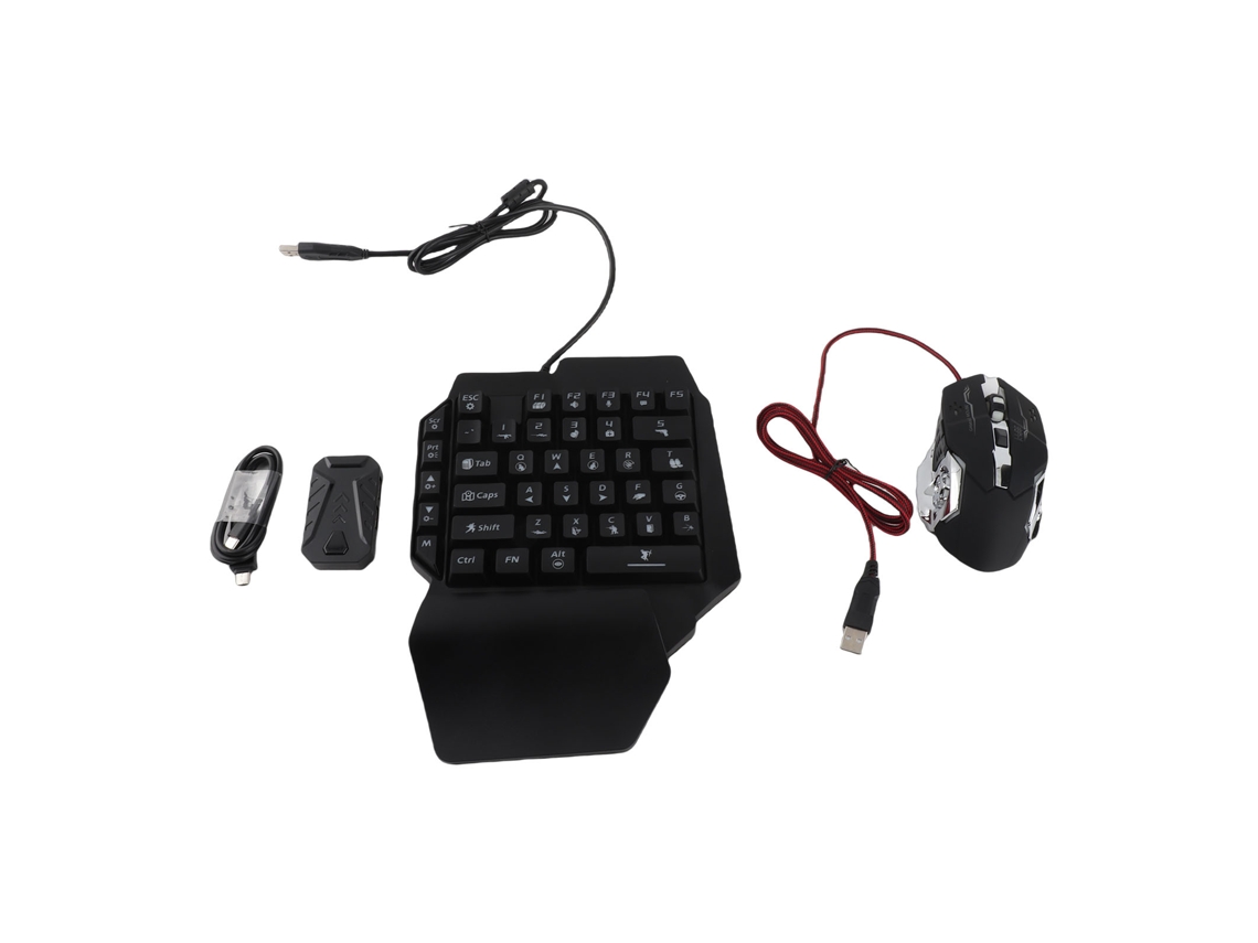 Combo de Teclado e Mouse para Jogos, Iluminação Rgb, Mecânico EOOCOO
