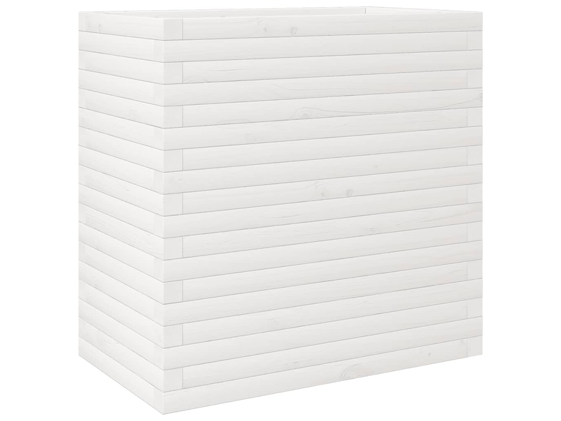Garden Planter, Garden Planters Vidaxl Branco Madeira De Pinho (70 X 40 X 68.5 Cm)