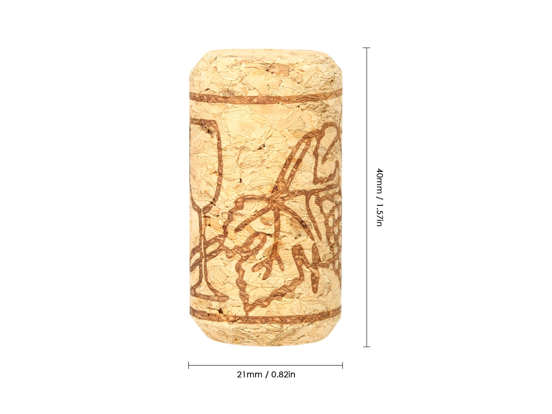 Nova Line 50pcs Conjunto de Rolhas de Carvalho para Garrafa de Vinho Tinto 40*21mm Vedação Hermética