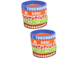 Tehaux Conjunto de 2 Pulseiras de Rugby, Artigos Esportivos, Pulseira Delicada para o Pulso, Pulseira Esportiva Infantil