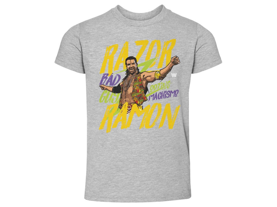 T-shirt Rockinstone Wwe Fans Heather Gray Razor Ramon Bad Guy T-shirt Unisex Adults-m