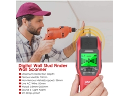 Detector Digital Uni-t De Clavos Y Metales Con Escáner De Cable Ac Y Pantalla Lcd