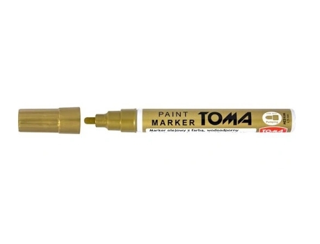 Marcador De Tinta A Óleo, Dourado Toma