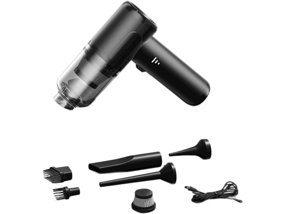 Aspirador De Pó Portátil Sem Fio Para Carro, 15000pa, Compacto, 100w De Potência Sucção, Portátil E Recarregável