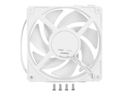 Chassis Fan F120-a Alto Volume De Ar Baixo Ruído Resfriamento Por Água Levitação Magnética 2200 Rpm Branco