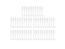 Isca de Pesca T Tail 5cm 50pcs Branco Pérola