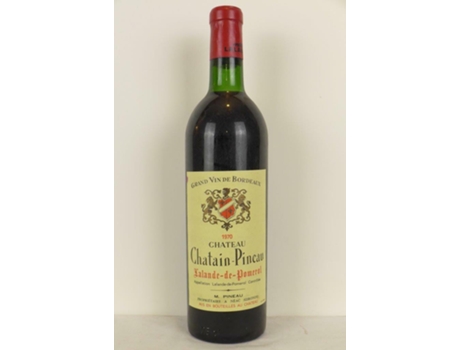 Vinho Tinto CHÂTEAU CHATAIN-PINEAU 1970 (75 cl - 1 unidade)