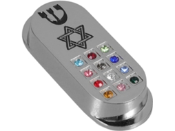Mezuzá Decorativa Compacta Em Metal, Placa Clássica Em Metal, Mitzvá Judaica, Decoração Para Carro.