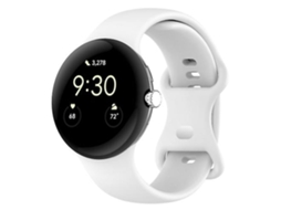 Lurelia Pulseira Loop, Compatível Com Google Pixel Watch, De Silicone Cor Sólida, Branco, Design Versátil