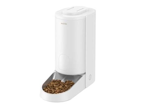 Dispensador Automático De Alimentos Pf10 Pro Para Cães E Gatos Com Dupla Câmara Mova