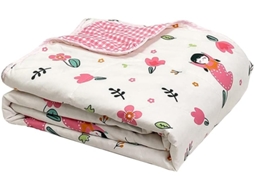Colcha Reversível Acolchoada Fansu Capa de Cama com Estampa Ar Condicionado Conjunto Roupa para Sofá 200x230cm