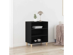 Vidaxl Buffet Carvalho Preto 57 X 35 X 70 Cm Derivados De Madeira
