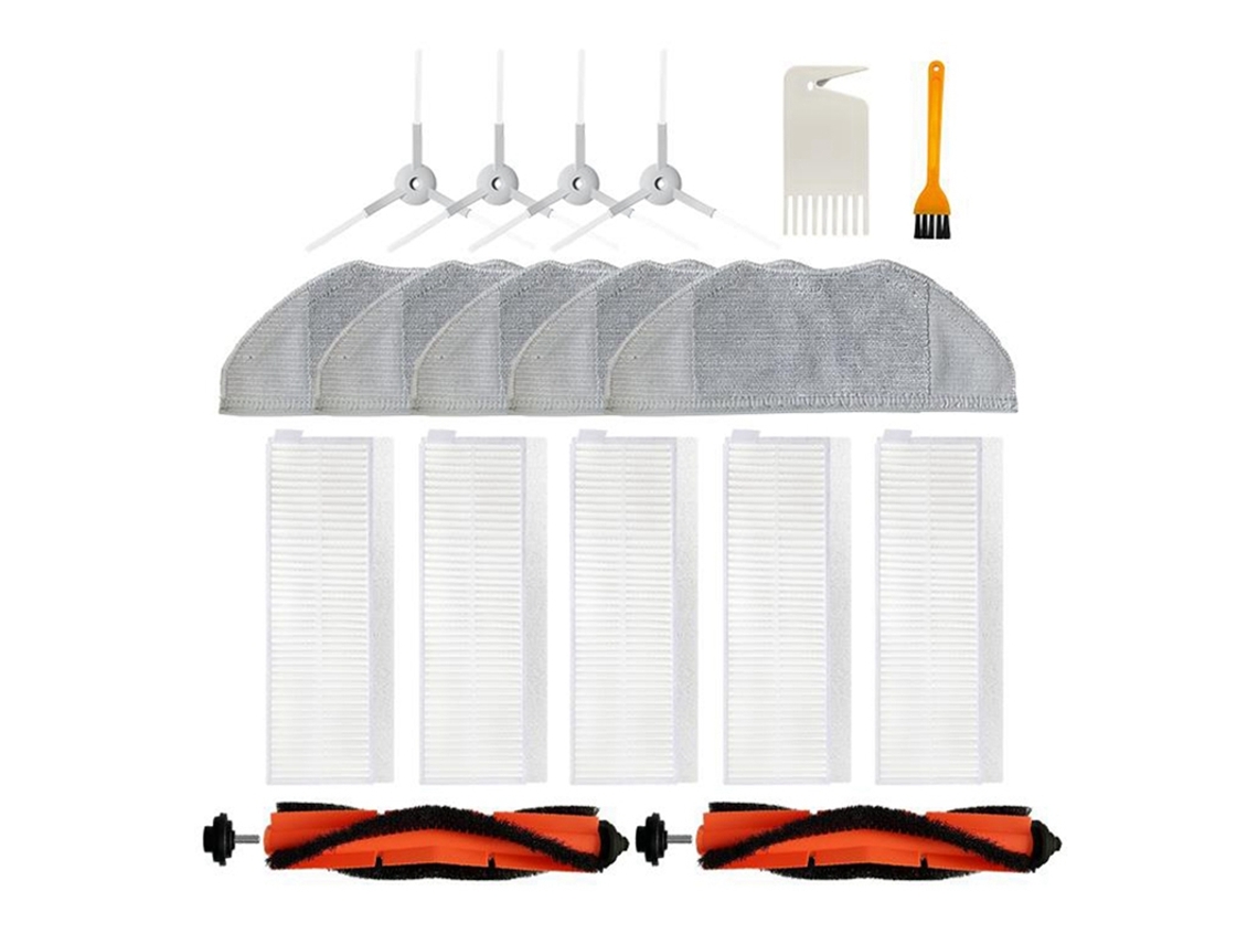 Principal escova de rolamento lateral escova filtro hepa pano mop para xiaomi mi robô vácuo mop essencial g1 peças reposição