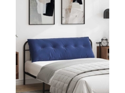 Vidaxl Travesseiro Para Costas Azul Polícia 140 X 50 Cm