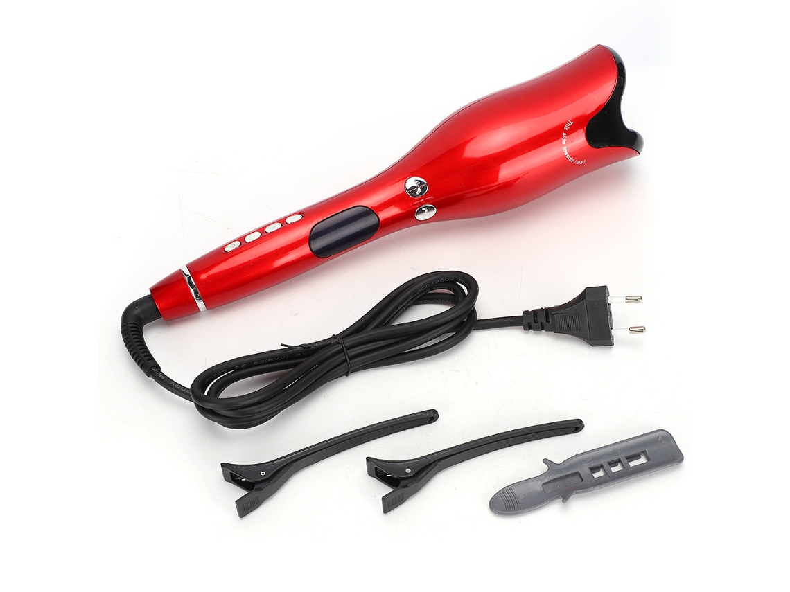 Rizador de pelo eléctrico automático con altura ajustable y enchufe europeo de 220 V - Aquaforge