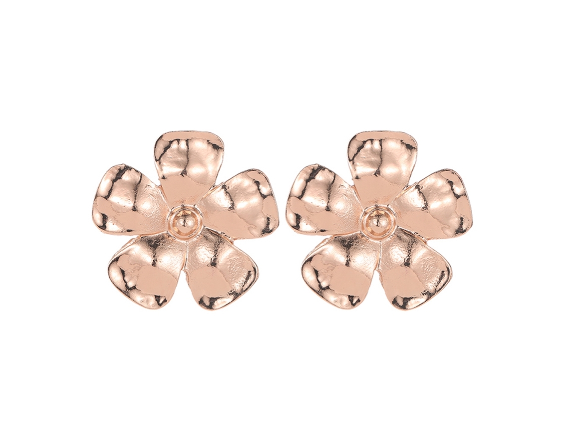 Brinco Vintage Flor 3d Elegante