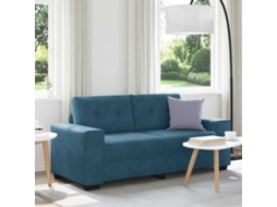 Vidaxl Sofá De Dois Lugares Azul, 180x77x82 Cm, Em Veludo