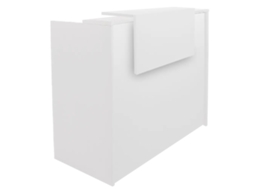 Balcão De Recepção Flutuante Básico. 105 X 180 X 52,5 Cm. Branco. Ofilike