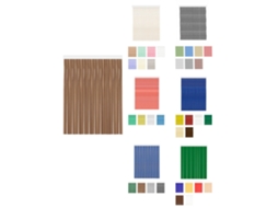 Cortinas De Exterior Impermeables – Cortinas Antimoscas Para Terrazas Y Porche Marbella - Marrón 120 X 240 Cm