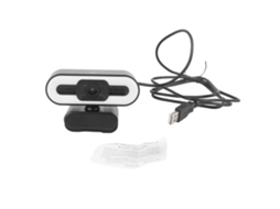 Webcam Digital Hd 1080p Com Microfone E Luz De Preenchimento Usb Para Chat, Aulas Online E Vídeo