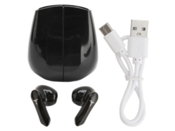 Fones De Ouvido Bluetooth5.2 Sem Fio Estéreo Redução De Ruído Controle Táctil Bass Ipx7 À Prova D'água Esportes Preto