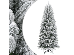Vidaxl Árvores De Natal Branco Quente Pvc, Plástico, Aço E Pe