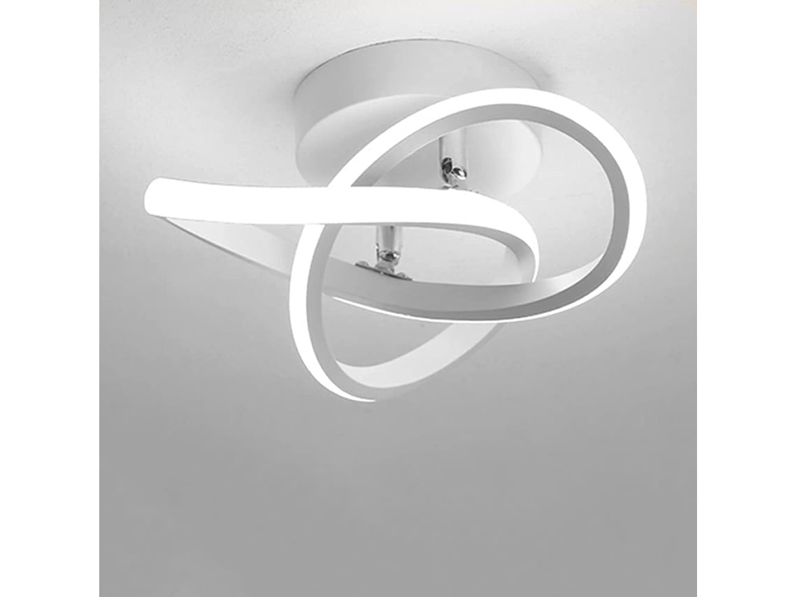 Luminária de Teto Moderna 22w Led Branca Preta Configuração Gamer STELASPLEN