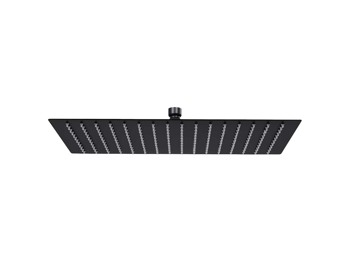 Vidaxl Cabeça De Chuveiro Retangular 40x30 Cm Aço Inoxidável Preto
