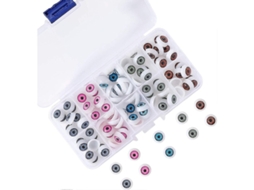 2026 ojos de Plástico para Muñecas, 100 Unidades, Ojos de Juguete Seguros de 12x6 Mm para Manualidades.