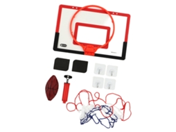 Kit De Cesto De Basquete Infantil Plegável Com Gancho Bomba Bola Brinquedo Jogo Vermelho