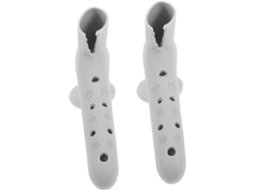 Conjunto De 2 Protetores Silicone Para Maçanetas Portas, Na Cor Cinza, Com Ventosa