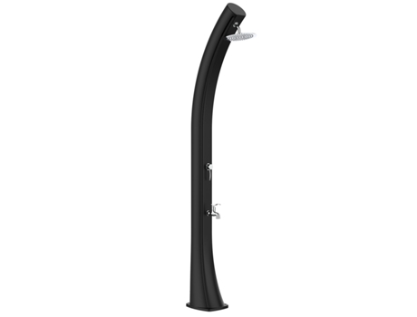 Starmatrix Rioxxl Ss0935xxl Preto 40 Lt h 226 cm Chuveiro de aquecimento solar em polietileno preto. Duche solar XXL preto.