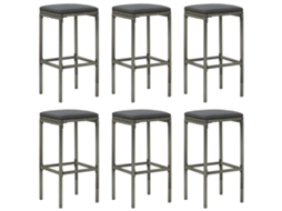 Bar Stool, Bar Stools Vidaxl Cinzeto Rattan / Vime (n/a)