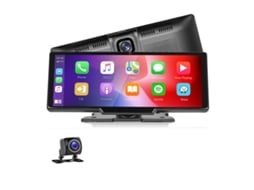 Ecrã Tatil KLACK de 10,24" Compatível com Apple Carplay e Android, Rádio BT Visão Frontal com Câmara com visão traseira/frontal ( 7-32V - Bluetooth)