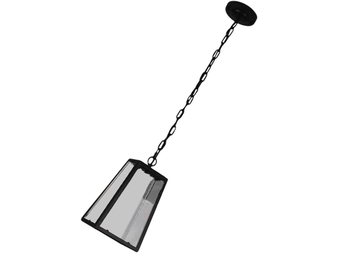 Lustre Pendente Industrial Preto Para Ilha De Cozinha, Luminária Suspensa Simples.