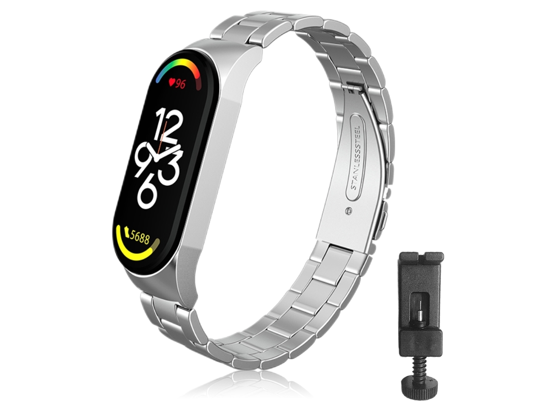 Pulseira de Substituição de Aço Inoxidável para Xiaomi Mi Band 7 EOOCOO